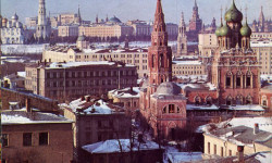 Вид с Дома писателей в Лаврушинском переулке. Фото 1968 года. Фотограф: Н.Рахманов
