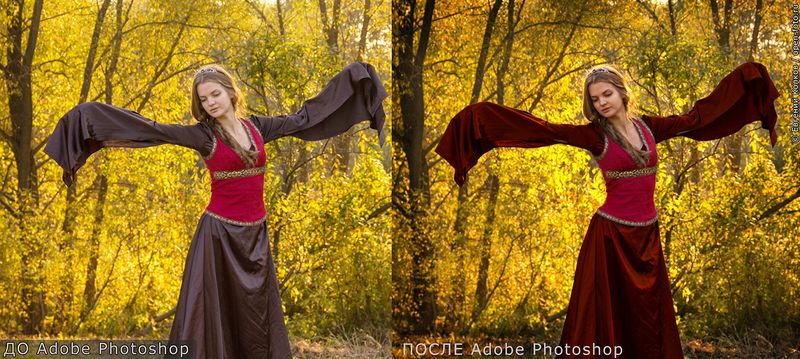 Ретушь портрета. Фотограф Евгений Колков
