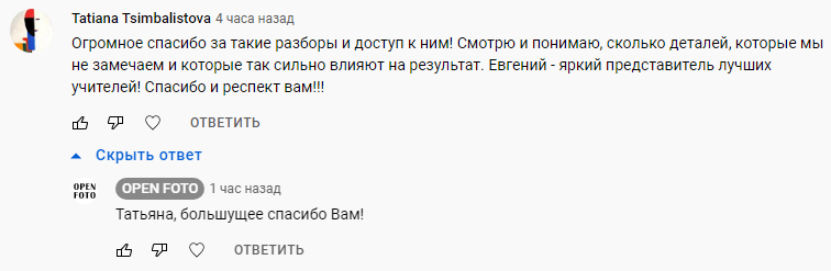 Разбор фотографий. Отзыв